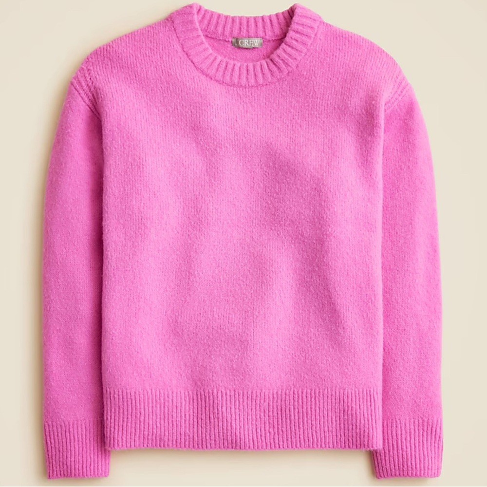 J. Crew relaxed crewneck pullover sweater.